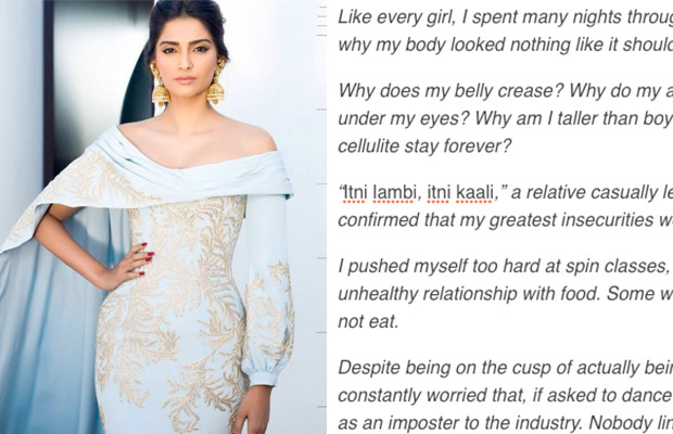 After Tannishtha Chatterjee, Sonam Kapoor Writes An Eye Grabbing Post On Body Shaming