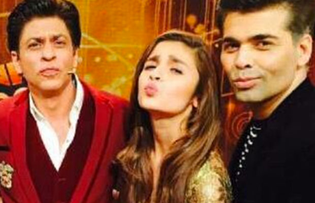 Snapped: Shah Rukh Khan And Alia Bhatt On The Sets Of Koffee With Karan