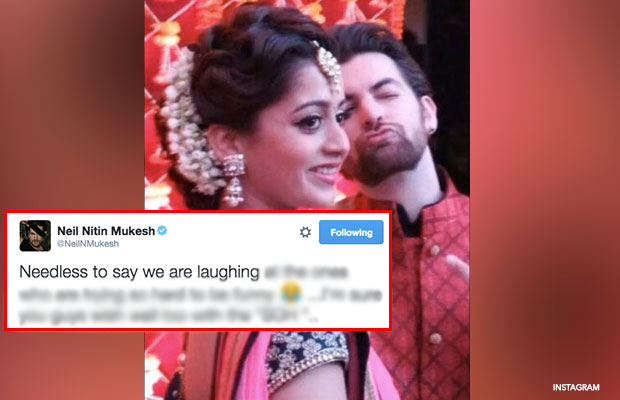 Neil Nitin Mukesh Gives An Apt Reply To His Trollers Post His Engagement
