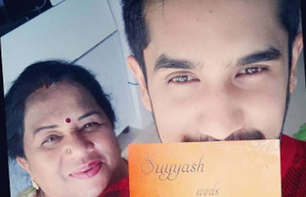 Kishwer Merchant’s Boyfriend Suyyash Rai Poses With His Wedding Placard