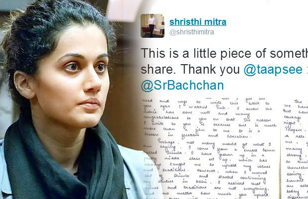 After Watching PINK, A Fan Wrote An Open Letter To Taapsee Pannu!