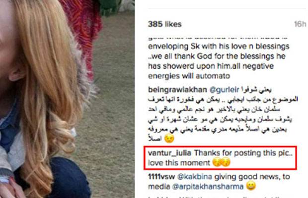 Salman Khan- Iulia Vantur’s Relationship Just Got Confirmed With This Photo?