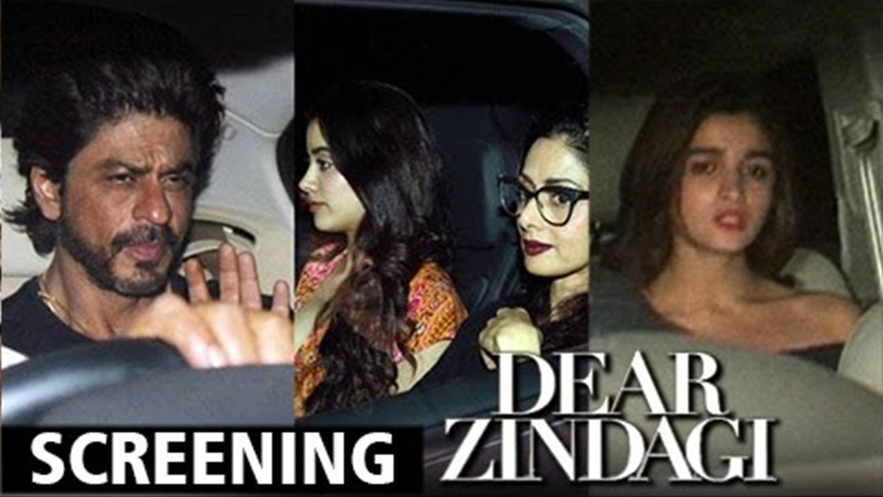 Watch: Shah Rukh Khan, Alia Bhatt, Sidharth Malhotra And Other Spotted At Dear Zindagi Screening
