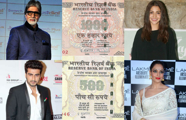 PM Narendra Modi Bans Rs 500, 1000 Currency Notes, Bollywood Reacts!