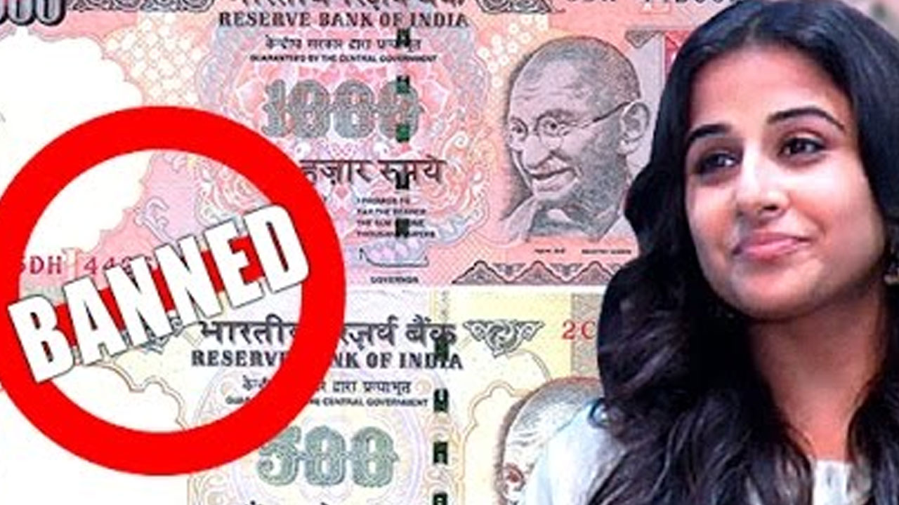 Watch: Vidya Balan REACTS On 500 And 1000 Rupee Notes Ban