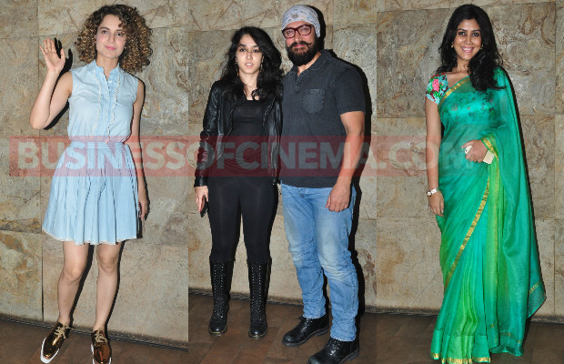 Photos: Kangana Ranaut, Aamir Khan’s Daughter Ira Khan, Sakshi Tanwar And Others At Dangal Screening!