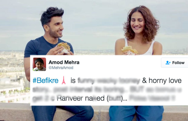 Tweet Review: Audience Reaction To Ranveer Singh-Vaani Kapoor Starrer Befikre!