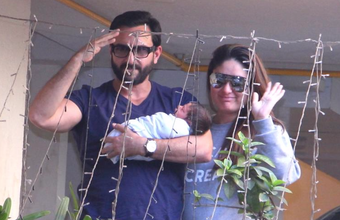 Fresh Photos: Saif And Kareena Kapoor Khan Welcome Their Baby Taimur Ali Khan At Home