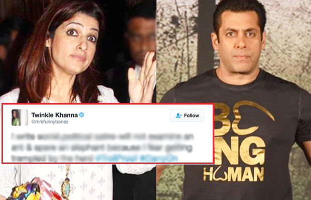 Twinkle Khanna Hits Back After Being Trolled By Salman Khan Fans!