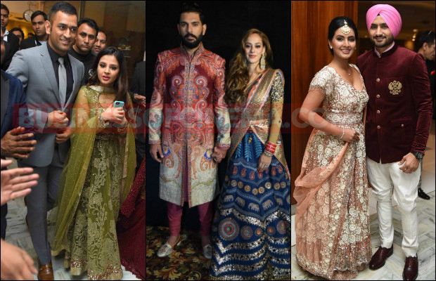 Photos: MS Dhoni, Cricket Fraternity And Others At Yuvraj Singh-Hazel Keech’s Wedding Reception!