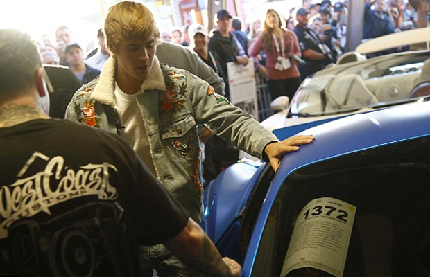 SOLD! Justin Bieber Auctions His Bad-Luck Ferrari