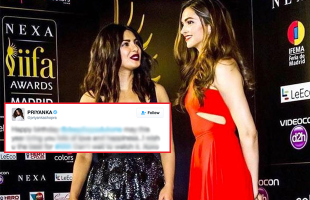 This Tweet Proves That All Is Well Between Deepika Padukone And Priyanka Chopra