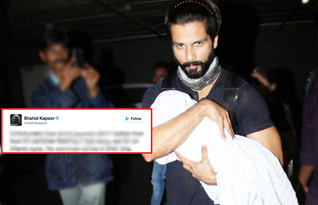 Shahid Kapoor Lashes Out At The Paparazzi For Hurting His Baby Misha