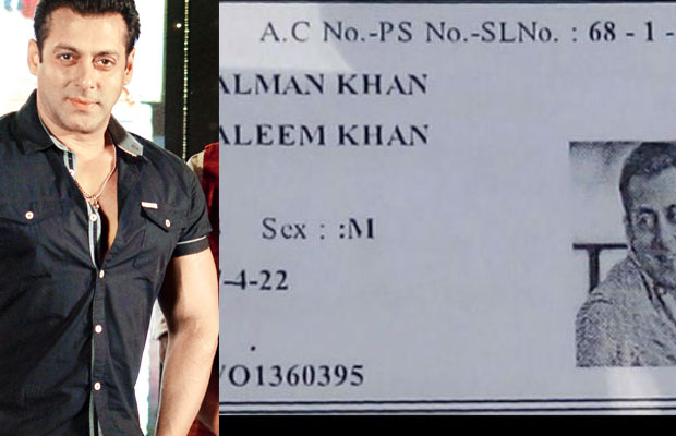 Shocking! You Won’t Believe What Is Salman Khan’s Age In This Voter Id Card That Is Going Viral