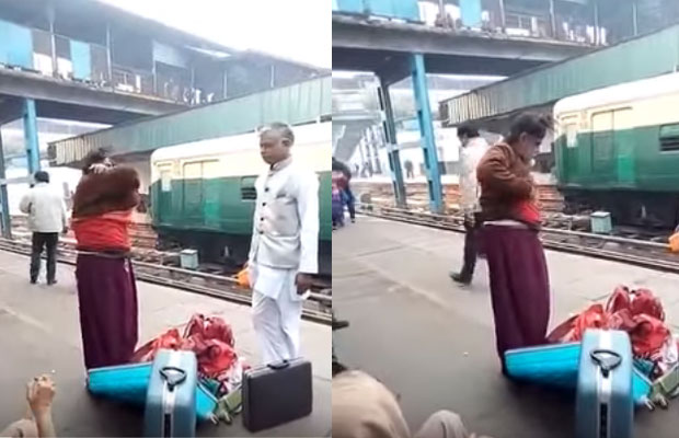 Video: Bigg Boss 10 Contestant Om Swami Caught Changing Clothes At Delhi Railway Platform