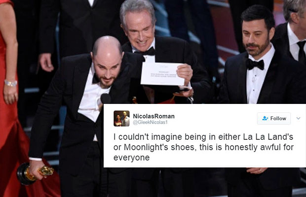 BLUNDER On Oscar 2017 Stage: La La Land Announced As The Winner Instead Of Moonlight!