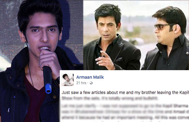 Were Singers Armaan And Amaal Malik INSULTED And Walked Out Of The Kapil Sharma Show? They BREAK SILENCE!