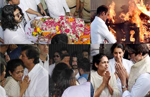 Just In Photos: Vinod Khanna’s Sons Rahul and Sakshi Perform Last Rites!