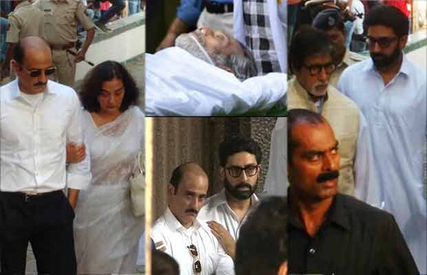 Just In Photos: Amitabh Bachchan, Rishi Kapoor, Akshaye Khanna Arrive To Pay Final Respects To Late Vinod Khanna!