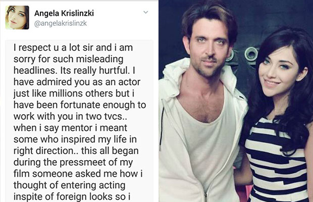 Polish Model Angela Krislinzki Apologizes To Hrithik Roshan