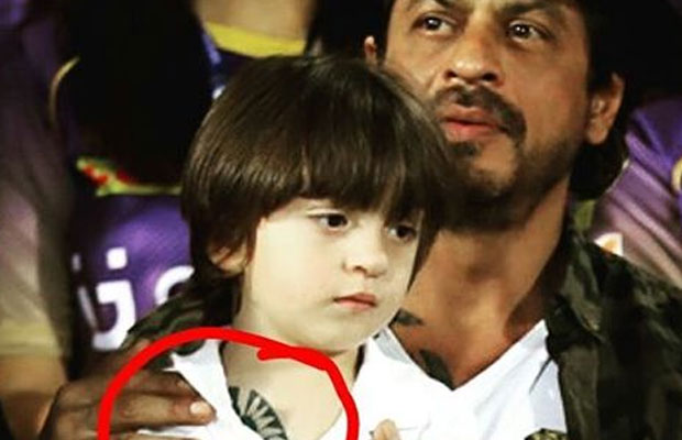 IPL 2017: Shah Rukh Khan’s Son AbRam Sports Matching Tattoo Like His Father And It’s Adorable!