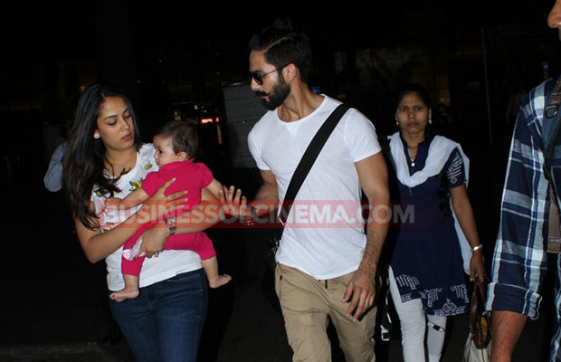 Photos: Shahid Kapoor And Mira Rajput Spotted At The Airport With Daughter Misha!