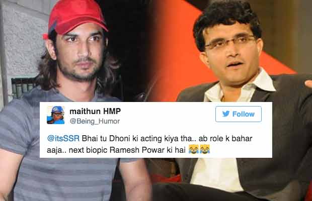 Twitterati Slam Sushant Singh Rajput For Taking A Dig At Sourav Ganguly After M.S Dhoni Heroics!