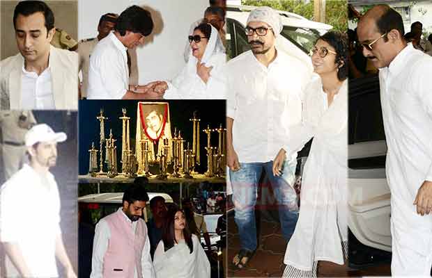 Just In Pics: Bollywood Celebs Arrive At The Prayer Meet Of Vinod Khanna To Pay Their Last Respect