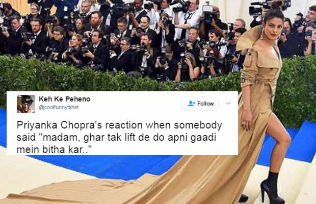 Twitterati Have Hilarious Reaction To Priyanka Chopra’s Outfit Of The MET Gala 2017