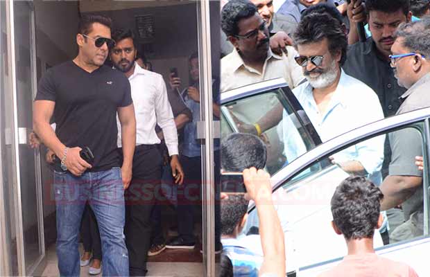 In Photos: Salman Khan And Rajinikanth Snapped In The City