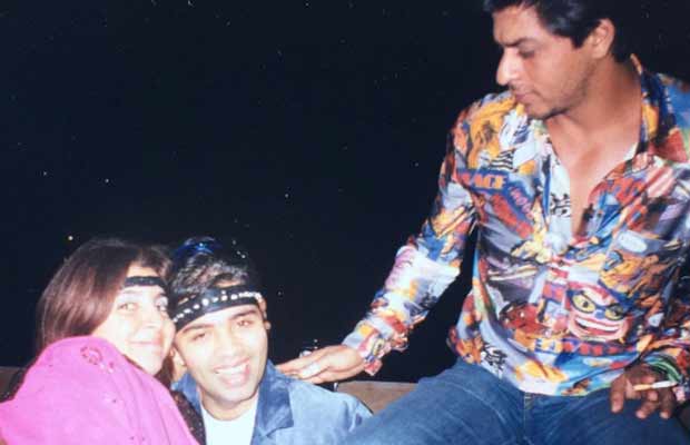 Farah Khan Posted A THROWBACK Picture Of Shah Rukh Khan, Karan Johar And Herself And It’s Hilarious!