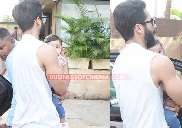 Photos: Shahid Kapoor Makes Time To Receive Mira Rajput And Misha As They Arrive In Mumbai
