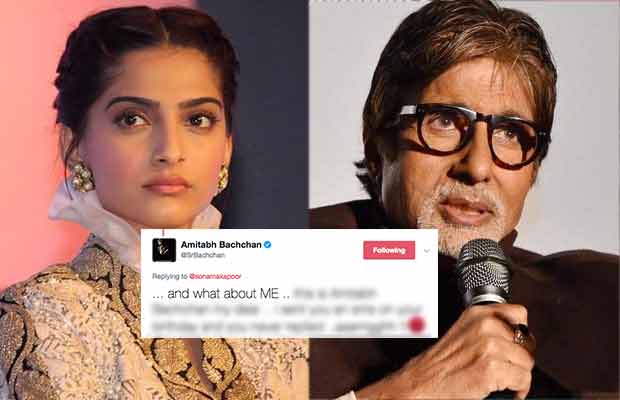 Amitabh Bachchan Gets ANGRY At Sonam Kapoor For Not Replying To His Birthday Wish