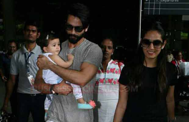 Just In: You Just Can’t Ignore These Adorable Photos Of Misha At Airport With Parents Shahid Kapoor-Mira Rajput!