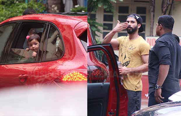 Adorable Misha Kapoor Came To Pick Papa Shahid Kapoor From The Gym