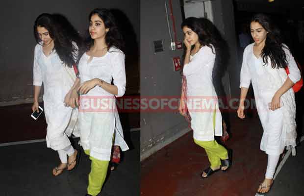 BFFs Jhanvi Kapoor And Sara Ali Khan Spotted Twinning In White- Who Wore Indian Wear Better?