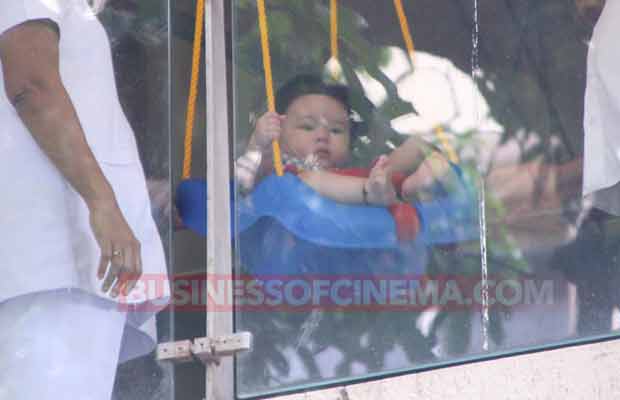 Cuteness Alert: Taimur Ali Khan Clicked Swinging In The Balcony Of His House, Looks Adorable