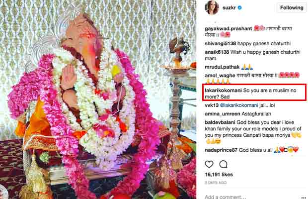 Hrithik Roshan's Ex-Wife Sussanne Khan Trolled For Celebrating Ganesh Chaturthi