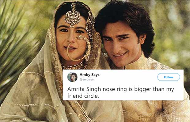 This Old Picture Of Saif Ali Khan With Ex-Wife Amrita Singh Has Become A Butt Of Jokes On Twitter!