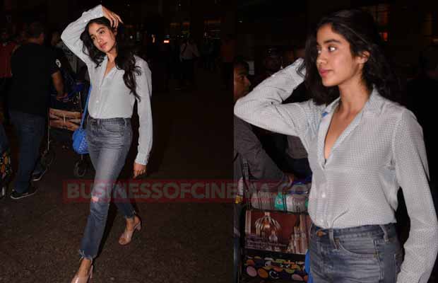 Sridevi Daughter Jhanvi Kapoor Rocks The Airport Look With Style