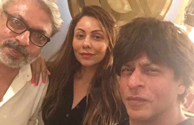 Gauri Khan Shares A Selfie Shah Rukh Khan And Sanjay Leela Bhansali