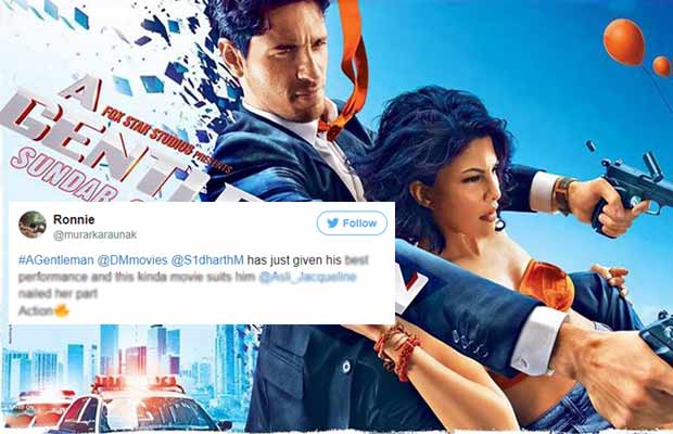A Gentleman Tweet Review: Could Sidharth Malhotra-Jacqueline Fernandez Starrer Impress The Audience?