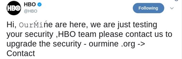 HBO Facebook, Twitter Accounts Hacked By This Group