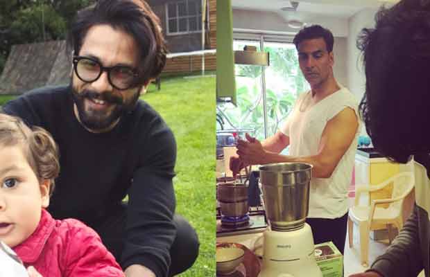 Photo Alert: Shahid Kapoor’s Playtime With Baby Misha, Akshay Kumar Turns Chef With Son Aarav!