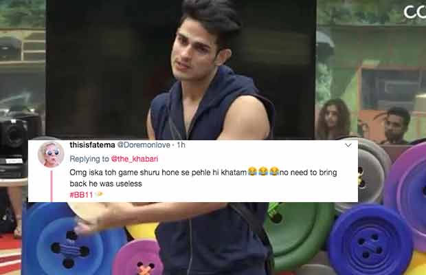 Bigg Boss 11: Priyank Sharma Gets Thrown Out Of The House, Twitterati Reacts!