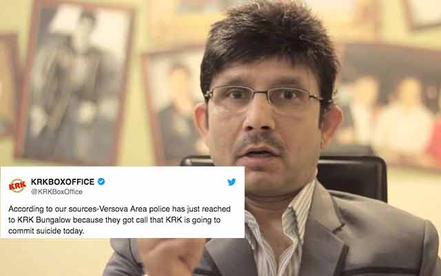 KRK Openly Threatens To Commit Suicide If His Twitter Account Doesn’t Get Restored!