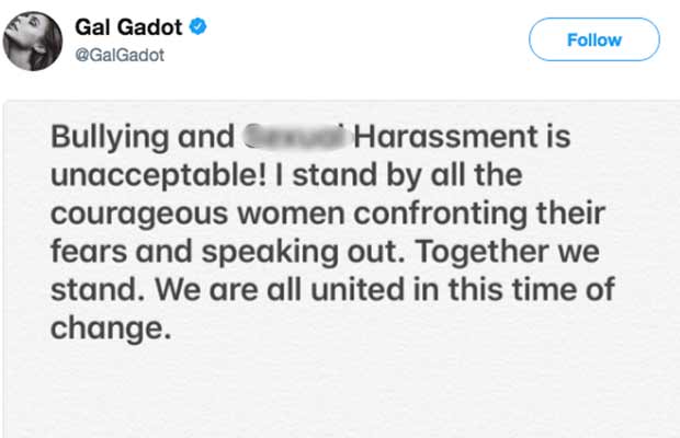 Wonder Woman Gal Gadot Has Been Accused Of Victim Shaming A Rape Victim