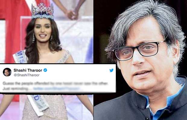 Shashi Tharoor Apologizes For His ‘Chhillar’ Tweet On Miss World Manushi Chhillar
