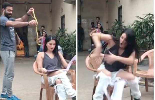 Watch: Crew Member Plays A Prank On Sunny Leone, Actress Doesn’t Spare Him