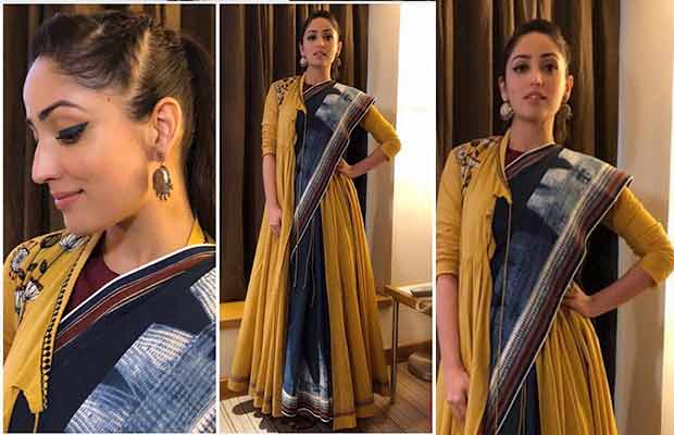 Yami Gautam Makes A Style Statement With The Unique Angrakha Saree